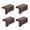 A, variant on hengsof Solar Power PIR Motion Sensor Wall Light Outdoor Garden Lamp 4pc
