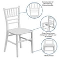 thumbnail image 3 of Emma + Oliver Child’s All Occasion White Resin Chiavari Chair for Home or Home Based Rental Business, 3 of 10