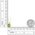 thumbnail image 2 of Gem Stone King 14K Yellow Gold Green Peridot Pendant Necklace for Women (3.00 Cttw, Gemstone August Birthstone, Oval 11X9MM, With 18 inch Chain), 2 of 5