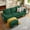 Green, variant on Jarenie 80" Convertible Sectional Sofa, Small L Shaped 3 Seat Couch with Reversible Storage Chaise, Modern Polyester Fabric Sofa Couches for Living Room, Apartment and Small Space, Beige