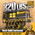 thumbnail image 3 of Power Tool Organizer for Tool Storage  Drill Holder Wall Mount with Charging Station  Tool Holder and Storage Rack for Garage Organization  Heavy Duty Metal Tool Shelf with Battery Holder, 3 of 8
