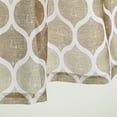 thumbnail image 3 of EastVita Grey Kitchen Sheer Tier Curtains And Valance Set 3 Pcs Geometric Sheer Cafe Curtains With Valance Bathroom Window Curtains 36 Inch Length Set Linen 27*36"*2Pcs + 54*15", 3 of 6