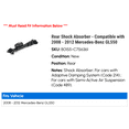 thumbnail image 2 of Rear Shock Absorber - Compatible with 2008 - 2012 Mercedes-Benz GL550 2009 2010 2011, 2 of 2