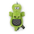 thumbnail image 3 of Hear Doggy! Flattie Gator Plush Dog Toy with Chew Guard Technology™, Green, 3 of 11