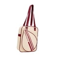 thumbnail image 4 of VONKY Badminton Racket Bag Minimalist Outdoor Sport Racquet Tennis Red Bag Gym Bag Bag Beige Yellow 30x11x39cm, 4 of 6