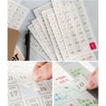 thumbnail image 2 of 12 Sheets Calendar Sticker Number Sticker Decorative Sticker 365 Days Sticker Date Sticker, 2 of 9