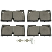 AUTOMUTO 4PCS Front Ceramic Brake Pads Set D2173 For Cadillac Escalade 21-23,For Chevrolet Silverado 1500 19-23/Silverado 1500 LTD 22/Suburban 21-22/Tahoe 21-22,For GMC Sierra 1500 19-23/Yukon 21-22