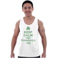thumbnail image 3 of Keep Calm Shamrock On St Patrick's Tank Top T Shirts Men Women Brisco Brands L, 3 of 5