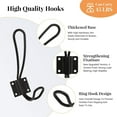 thumbnail image 7 of YIHATA 14 Pack Coat Hook Farmhouse Entryway Hooks Decorative Wall Mounted Double Coat Hangers with Metal Screws Included, Double Vintage Organizer Hanging Wire Hook Clothes Hanger, 7 of 7