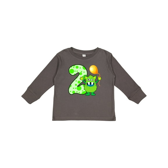 Inktastic 2nd Birthday Monster Boys or Girls Long Sleeve Toddler T-Shirt