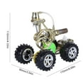 thumbnail image 2 of Vogacara Modelo de Motor de coche en miniatura, Motor de experimento físico, potencia de vapor de calor, juguetes educativos de aprendizaje Juguetes Educativos, 2 of 6