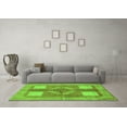 thumbnail image 3 of Ahgly Company Indoor Rectangle Abstract Green Modern Area Rugs, 5' x 8', 3 of 4