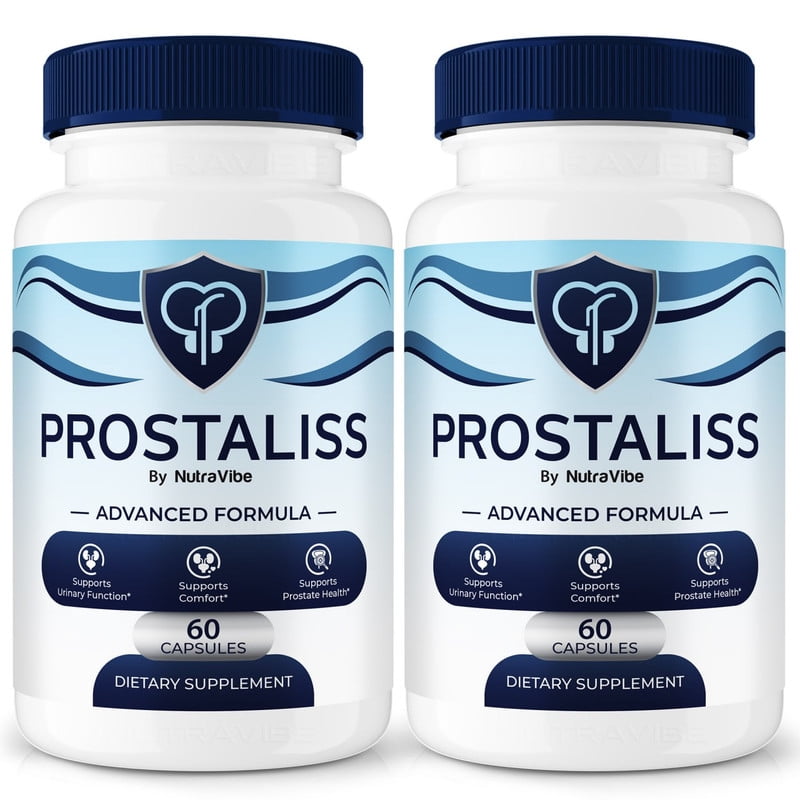 (2 Pack) Prostaliss Capsules - Prostaliss Prostate Support Formula with Natural Blend for Urinary Flow, Comfort & Balance | Easy-to-Swallow Daily Pills for Over-All Wellness (120 Capsules)