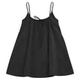 thumbnail image 4 of cocolona Womens Summer Cami Backless Dress Crew Neck Sleeveless Pleated Mini Dress Fashion Casual Solid Color Vacation Beach Sundress, 4 of 7