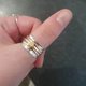 thumbnail image 3 of Anillo giratorio de corazón de amor propio,Anillos de banda giratoria martillados lisos,Anillos clásicos de amor de corazón de moda,9, 3 of 5