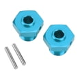 thumbnail image 3 of 2 acopladores hexagonales de aluminio para ruedas RC de repuesto de 17 mm para coche RC ARRMA 1/8 (azul), 3 of 14