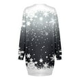 thumbnail image 3 of Vestidos de Mujer, Vestido Casual de Manga Larga Con Cuello Redondo y Estampado Navideño de Moda de Otoño E Invierno Para Mujer, 3 of 3