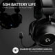thumbnail image 3 of Logitech G PRO X 2 Lightspeed Wireless Gaming Headset: Detachable Boom Mic, 50mm Graphene Drivers, DTS:X Headphone 2.0—7.1 Surround, Bluetooth/USB/3.5mm Aux, for PC, PS5, PS4, Nintendo Switch - Black, 3 of 5