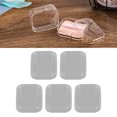 thumbnail image 1 of Cosmetic Storage Case, Plastic Durable 5Pcs Wide Application Portable Clear Makeup Puff Box  for Travel, 1 of 8