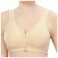 thumbnail image 1 of Timegard Front Closure Bras for Women No Underwire Button Full Support Breathable Comfort Daily Bras, 1 of 3
