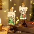 thumbnail image 3 of Dserhfy Christmas Flameless LED Candles Battery Operated Santa Snow Decorative Lamp Home Porch Tabletop Party Decor, 3 of 8