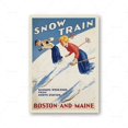 thumbnail image 3 of Póster de esquí vintage de Boston, Noruega, Suiza, Italia, impresión de viaje, paisaje nevado, esquí, pintura en lienzo, imágenes, decoración de pared de habitación, 3 of 5