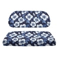 thumbnail image 2 of Pzuqiu Blue Floral 2-Piece Golf Cart Seat Covers Set - Breathable Washable Protective Cover for Most 2-Seater Golf Carts, 2 of 10