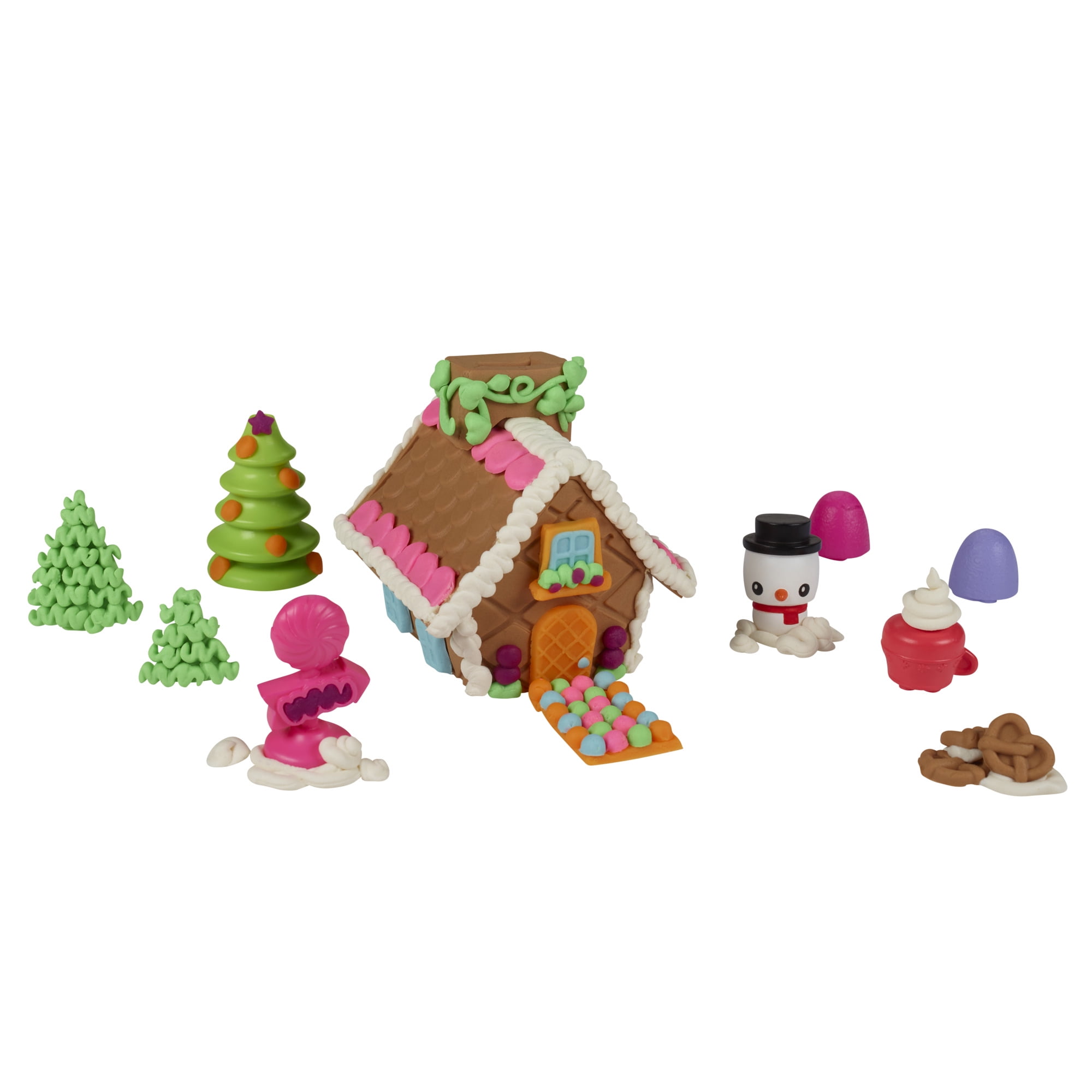 PlayDoh Builder Gingerbread House Building Kit for Ages 5+ with 6 Play