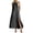 Gray, variant on fheaev Women's Maxi Dress Linen Relaxed Fit Sleeveless Button Front Slit for Everyday Navy XL
