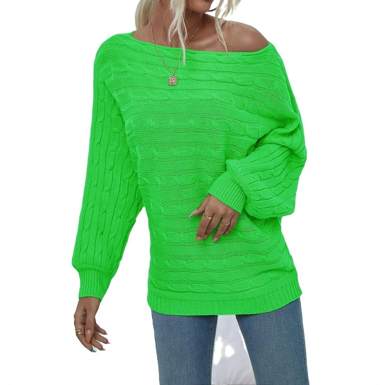 Womens lime green outlet jumper