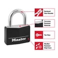 thumbnail image 4 of Candado con llave Master Lock 141Q de aluminio cubierto, paquete de 4, 4 of 7