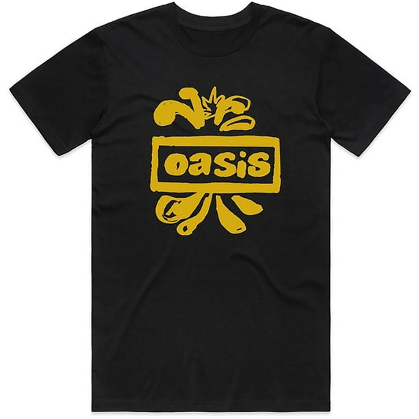 Oasis - Camiseta Logotipo para Adultos Unisex (Negro)