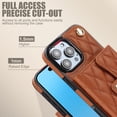 thumbnail image 4 of Pour Iphone 16 Pro Max Portefeuille Horizontal en Cuir, Iphone 16 Pro Max, 4 of 7