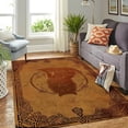 thumbnail image 3 of Fenrir Wolf Viking Rug - Odin'S Wolf Rectangle Area Rug, Area Rug for Living Room & Bedroom, Low‑pile, Non‑slip Backing, Modern Minimalist Style, Noise‑reducing & Floor‑protecting, 3 of 5