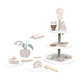 thumbnail image 2 of Juego de té de madera, taza de té y café, platillos, bandeja de postre con accesorios, juego de simulación, juguetes de madera para y niñas de 3 Juego de postres Hugo Cocina Juegos de imaginación Juguetes, 2 of 10