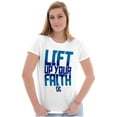 thumbnail image 4 of Faith Blessed Holy Spirit Jesus Womens Slim Fit Graphic Tee Brisco Brands X, 4 of 5