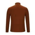 thumbnail image 6 of Yiliang Turtleneck Sweaters for Men Fall and Winter Long Sleeve Warm and Thermal Top Clothes ,Brown,2XL, 6 of 6
