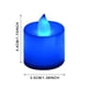 thumbnail image 3 of Velas de luz azul. Velas azules en paquetes de 24. Velas de té azules sin llama. Velas votivas azul marino con efecto parpadeante para cumpleaños, bodas, fiestas y festivales, 3 of 8