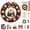 #Multicolor-003, variant on LIORAGLJ Christmas Fabric Poke Wreath DIY Kit No-Sew Handmade Door Wall Holiday Decor