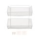 thumbnail image 2 of Cesta de alambre para colgar en la pared, almacenamiento de alimentos, accesorios de cocina, cesta organizadora para frutas Doble capa grande, 2 of 9