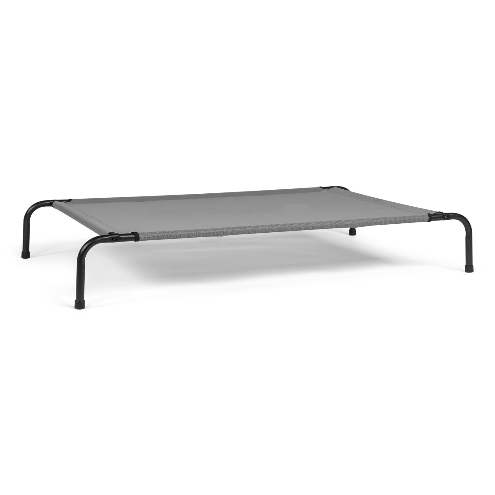 ZephyPaws 50" Elevated Dog Bed, Raised Pet Cot with Steel Frame, Cooling Mesh Lounger for Dogs up to 80 lbs, Gray