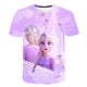 thumbnail image 2 of Camisetas de Frozen 2 para niños, novedad de verano, camisetas con estampado Kawaii de la serie Disney 1-14Y, camisetas de moda Harajuku Elsa Anna Princess 3T Gao Jinjia LED, 2 of 2