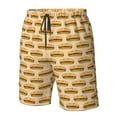 thumbnail image 4 of Pofeuu Submarine Sub Sandwich Prin Men's Swim Trunks Quick Dry Bathing Suit Swimming Board Shorts Mesh Lining Beach Swimwear-3X-Large, 4 of 6