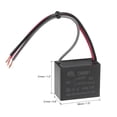 thumbnail image 3 of Uxcell 1.5/2.5uF 350V AC 3 Wires CBB61 Ceiling Fan Capacitors 2 Pack, 3 of 7