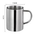 thumbnail image 2 of Taza aislada de acero inoxidable Taza aislada de acero inoxidable de alta calidad, cafetera irrompible, 2 of 6