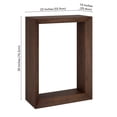 thumbnail image 5 of Evelyn&Zoe Modern Farmhouse 22" Wide Alder Brown Console Table, 5 of 7
