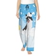 thumbnail image 2 of Kdxio Women's Comfy Stretch Collie in BathtubPrint Drawstring Pajama Pants-Large, 2 of 9