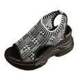 thumbnail image 1 of Mepaouo Women's Platform Walking Sandals Memory Foam Open Toe Mesh Wedge Summer Beach Casual Shoes, 1 of 8