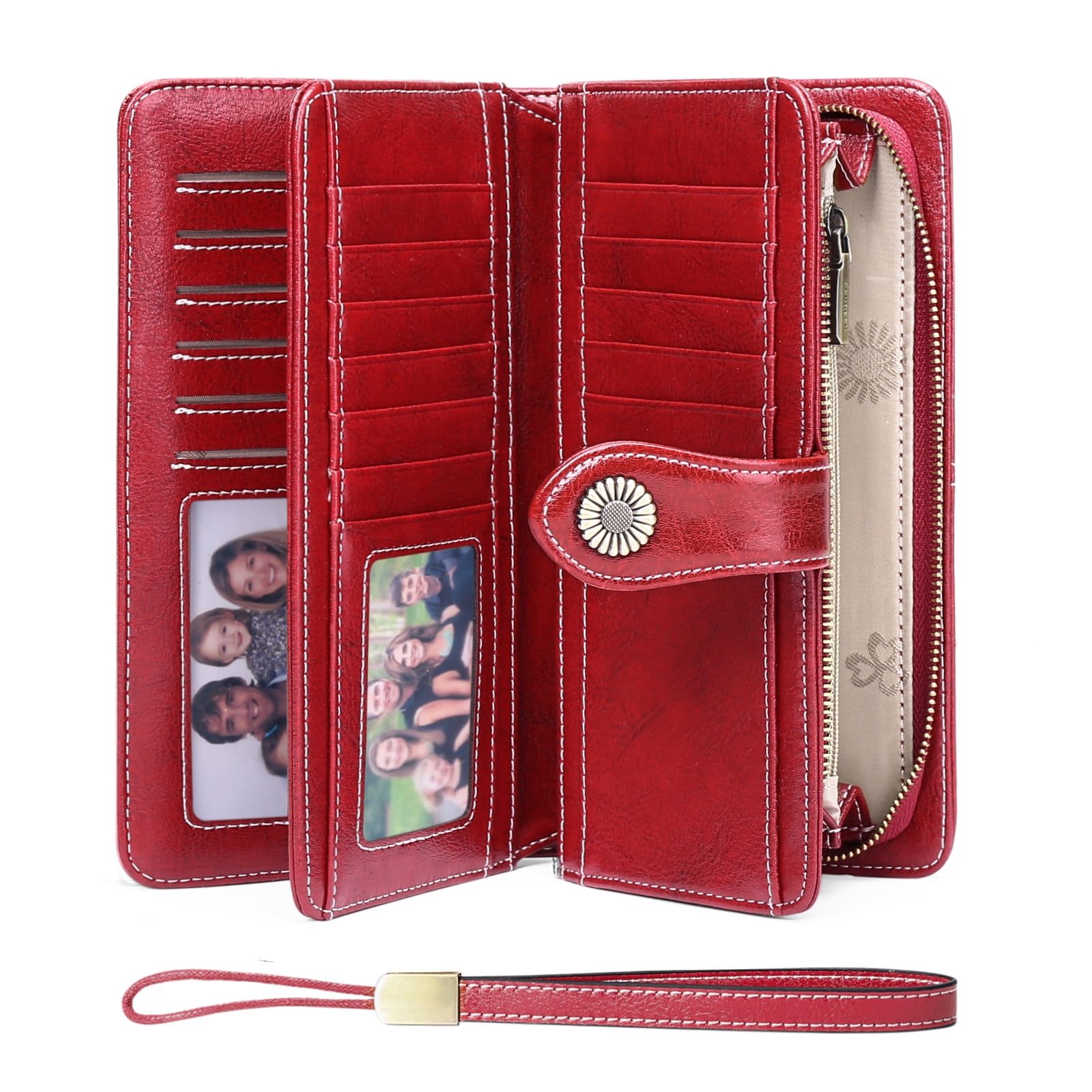 FALAN MULE Women's Wallet Genuine Leather RFID Blocking Large Capacity