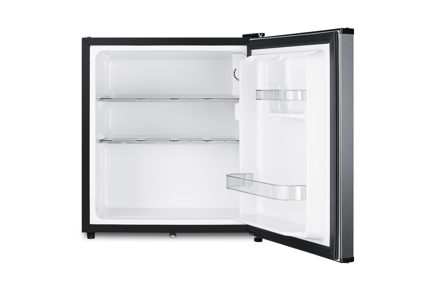 Summit 18" Wide Compact Minibar - Black/Stainless Steel Door